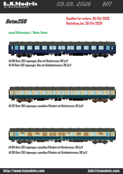 2026年新製品ご予約受付中L.S.Models46180 Bctm256