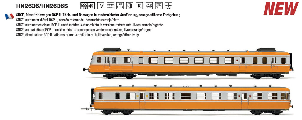 2025年新製品ご予約受付中ARNOLD2635 SNCF RGP2輌set