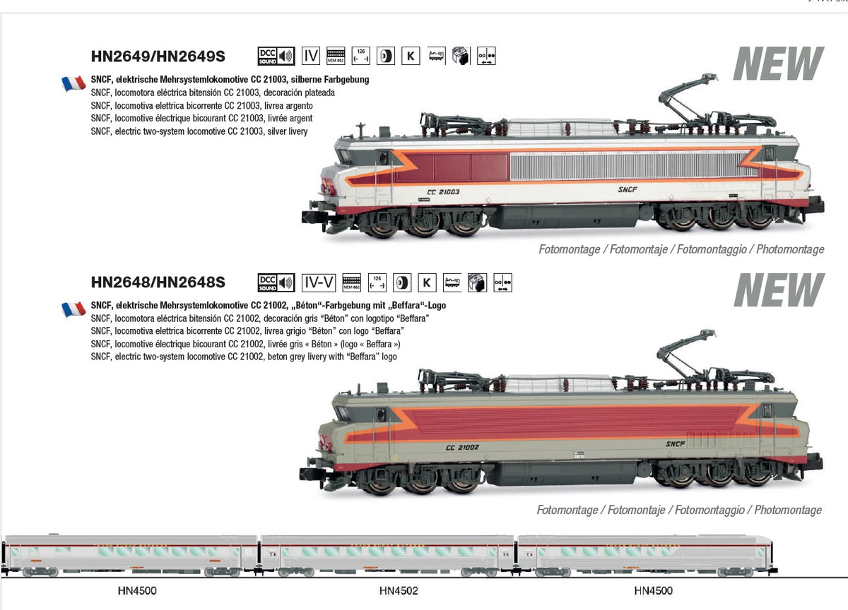 フランス国鉄 CC6500形 TEE塗装 – 新製品紹介