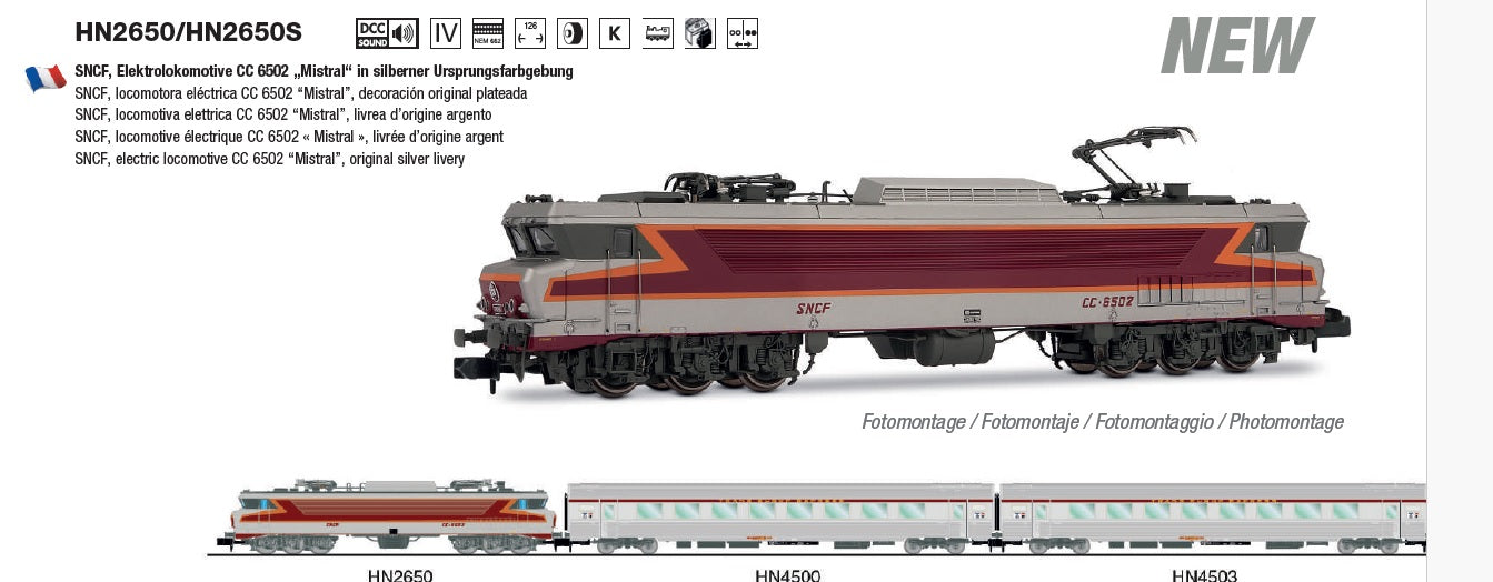 終値 ROCO HO SNCF CC6500 TEE DCCサウンド 新同品！ Locomotive Electrique DIGITAL SON CC 6500 6520 SNCF 1/87 HO ROCO