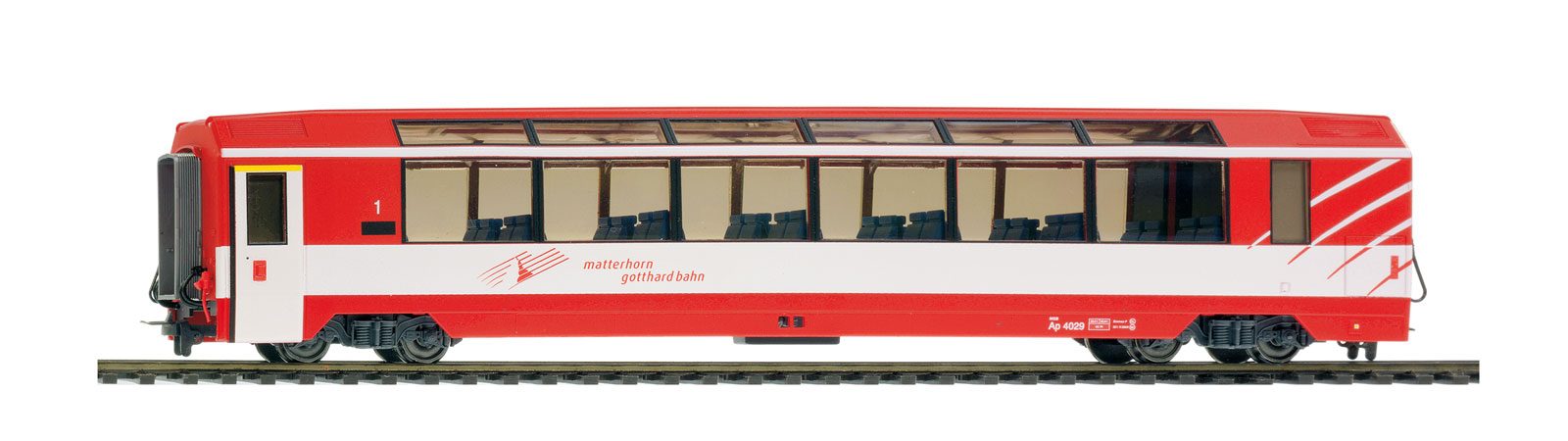 BEMO MGB AS 4030 パノラマワゴン BEMO3288563 MGB Api4033 Panoramic客車 | Modellbahn