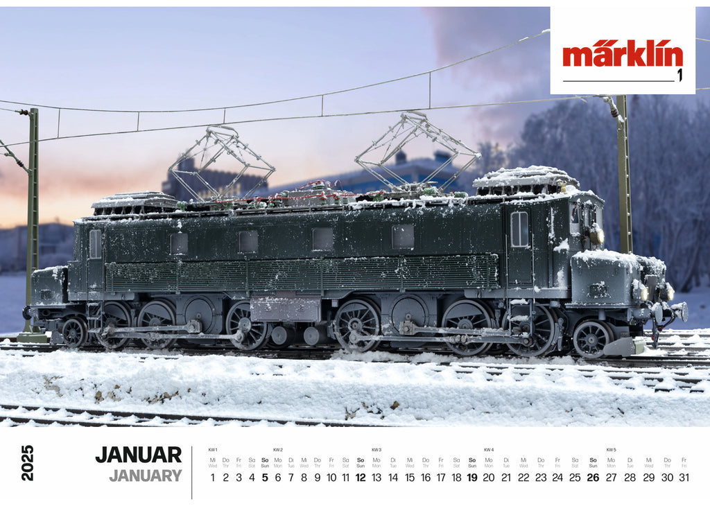 Märklin19725 Marklin TRIX壁掛けカレンダー2025