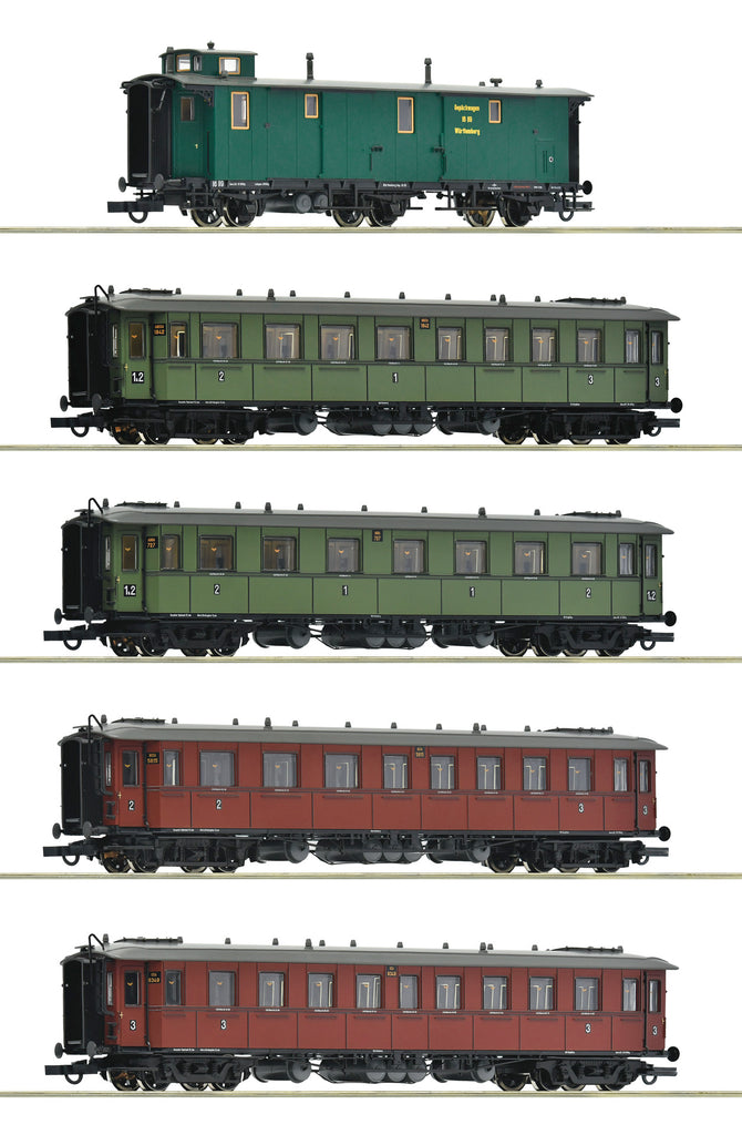 ROCO6200076 K.W.St.E.急行列車5輌setEp1