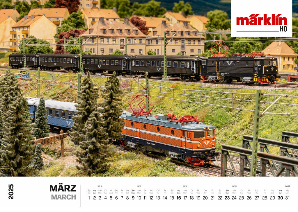 Märklin19725 Marklin TRIX壁掛けカレンダー2025