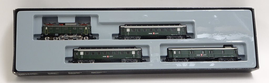 Marklin81418 ZゲージSBB Ae3/6Ⅱ客車3輌set中古品