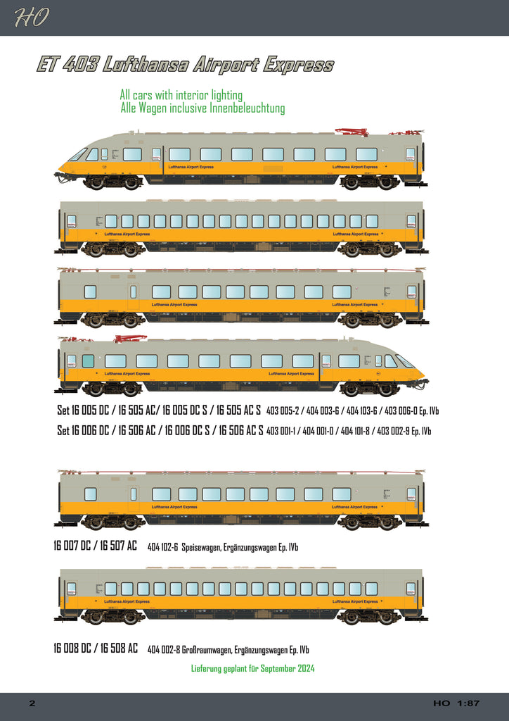 L.S.Models16006s ET403Lufthansa Airport Express