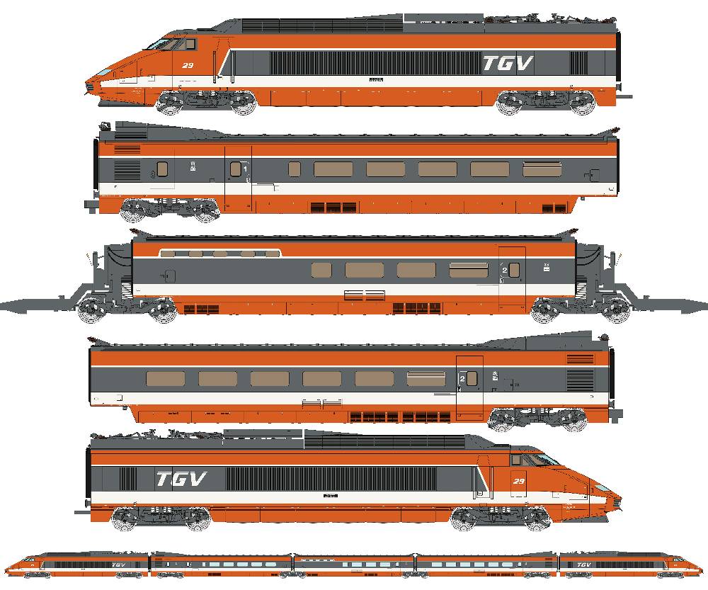 REE TGV001S TGV-PSE10輌set DCCサウンド・パンタ昇降