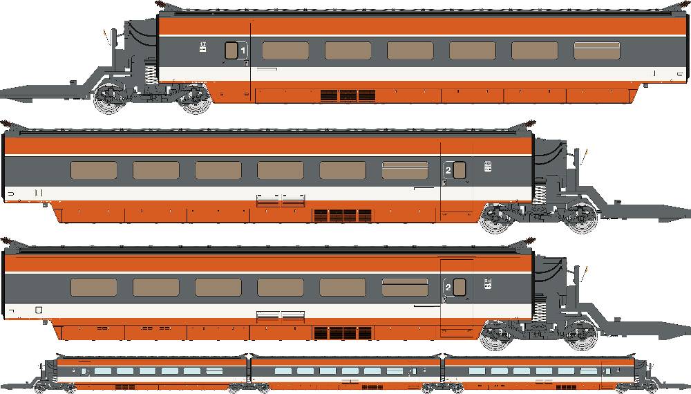REE TGV001S TGV-PSE10輌set DCCサウンド・パンタ昇降