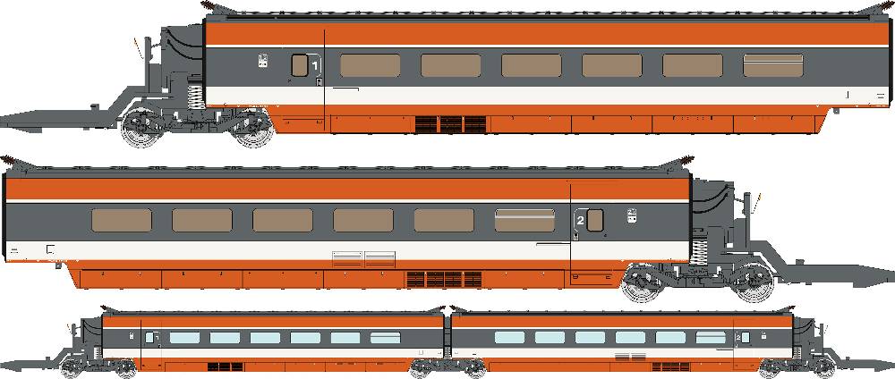 REE TGV001S TGV-PSE10輌set DCCサウンド・パンタ昇降