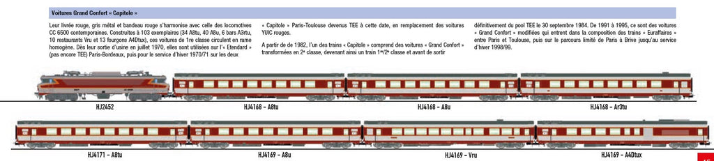 JOUEF4169 SNCF TEE Le Capitole   Grand Confort3輌set Ep4