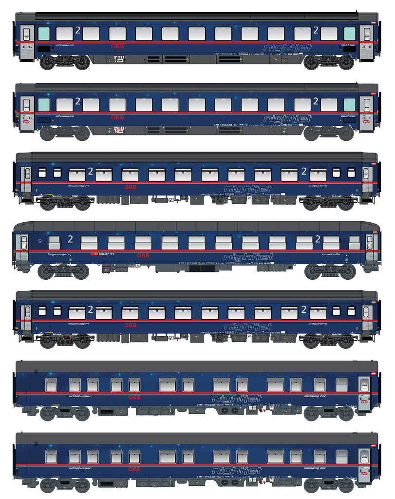 ModelsWorld MW2201DC Nightjet Wien-Paris7輌Ep6