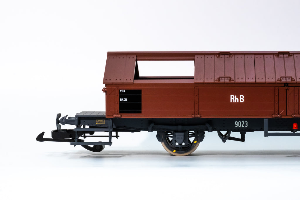 BRAWA15151 RhB X9023ｽﾗｲﾃﾞｨﾝｸﾞﾙｰﾌ貨車Ⅱm