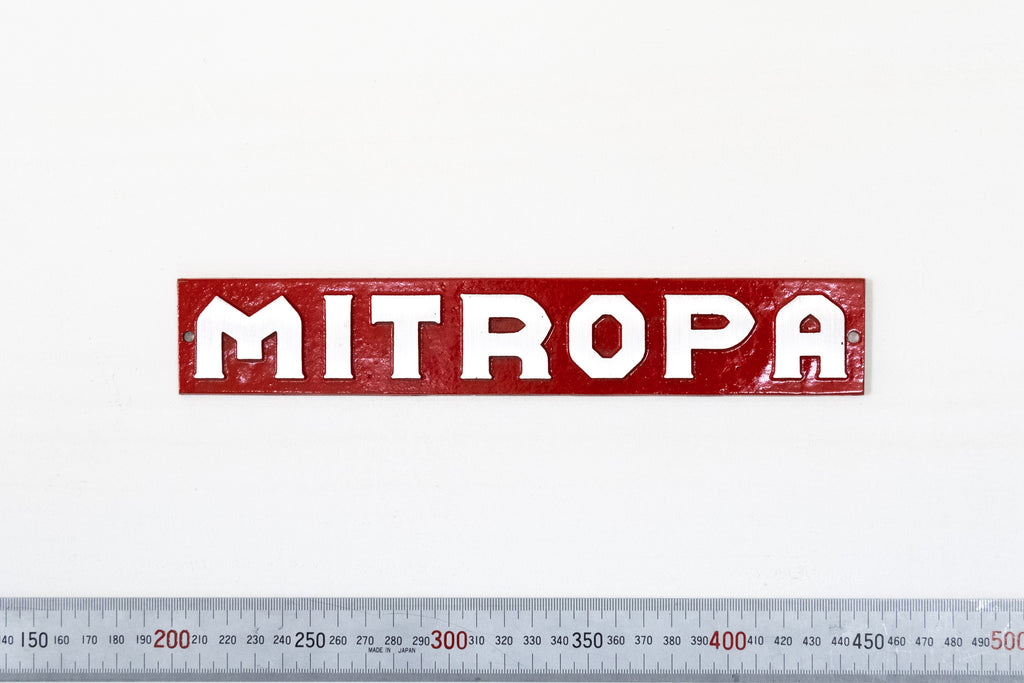 PLATE24 ﾒﾀﾙﾌﾟﾚｰﾄ Mitropa 4×24cm